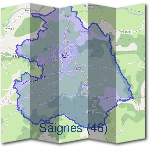Mairie de Saignes (46)