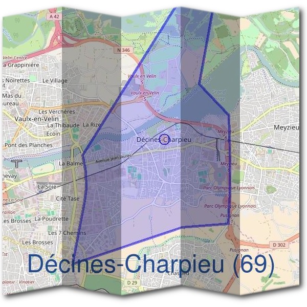 Mairie de Décines-Charpieu (69)