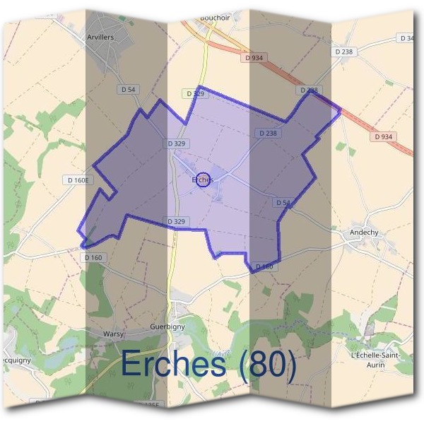 Mairie d'Erches (80)