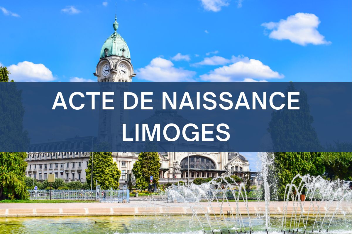 copie intégrale ACTE DE NAISSANCE Limoges