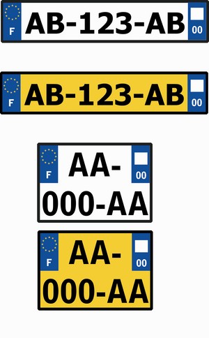 Réforme du système d'immatriculation (SIV) - Nouvelles plaques