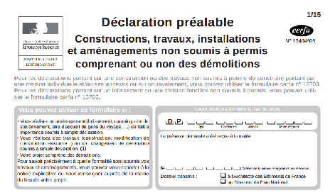 Déclaration préalable maison individuelle